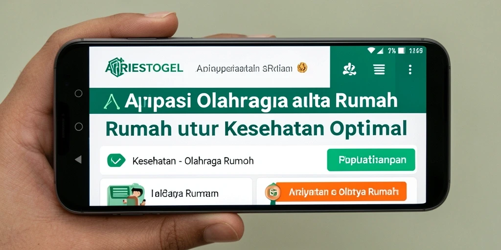 Antarmuka ARIESTOGEL yang bersih dan fungsional untuk Olahraga Rumah.