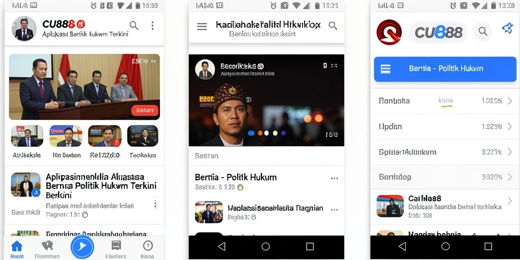 Antarmuka sederhana dan informatif dari aplikasi CU888.
