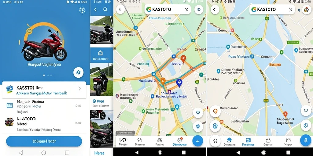 Antarmuka KASTOTO yang intuitif untuk navigasi motor.