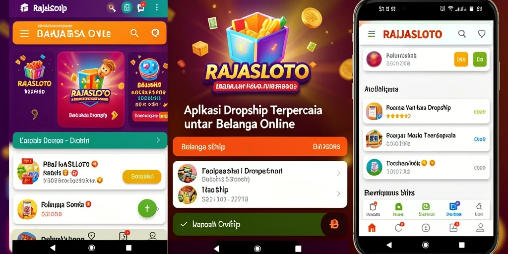 Tampilan antarmuka aplikasi RAJASLOTO yang mudah digunakan.