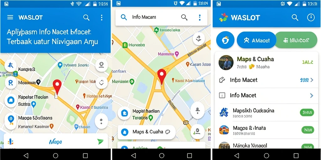 Tampilan antarmuka utama aplikasi Info Macet WASLOT